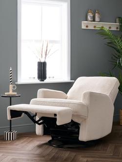 Obaby Madison Electric Recliner Nursery Chair, Ivory - view 2, Ivory