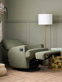 Obaby Madison Recliner Nursery Chair, Teddy Olive - view 2, Teddy Olive