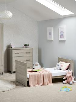 Obaby Nika Cotbed with Under Drawer, Grey Wash - view 2, Grey Wash