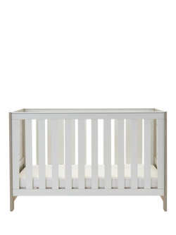 Obaby Nika Cotbed with Under Drawer, Grey Wash/White, Grey Wash/White