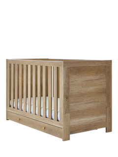 Obaby Nika Cotbed Under Drawer, Oak