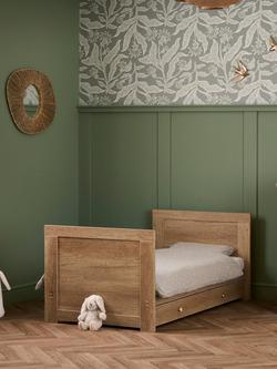 Obaby Nika Cotbed Under Drawer, Oak - view 2, Oak