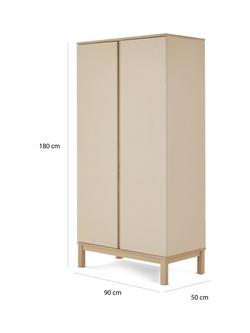Obaby Astrid Double Wardrobe, Ivory - view 2, Ivory