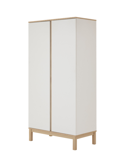 Obaby Astrid Double Wardrobe, White, White