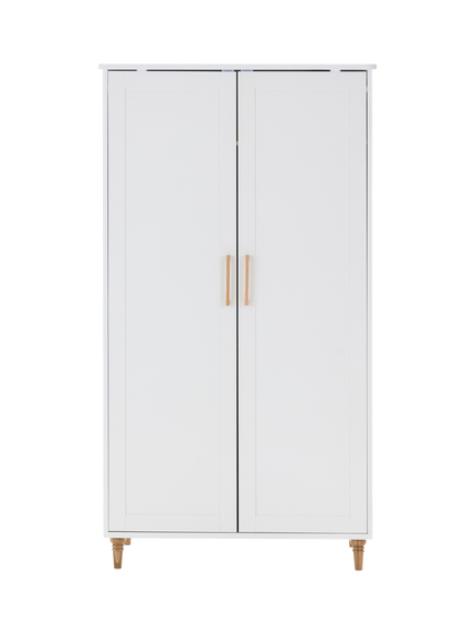 Obaby Orla Double Wardrobe, White, White