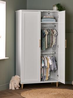 Obaby Orla Double Wardrobe, White - view 2, White