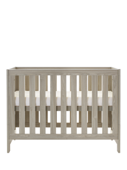 Obaby Nika Mini Cotbed, Grey Wash, Grey Wash