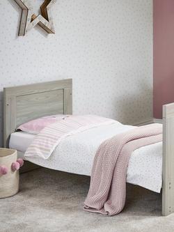 Obaby Nika Mini Cotbed with Under Drawer & Changing Unit Set, Grey Wash/White - view 2, Grey Wash/White