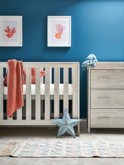Obaby Nika Mini Cotbed with Under Drawer & Changing Unit Set, Grey Wash - view 2, Grey Wash