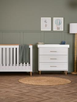Obaby Orla Cotbed & Changing Unit Set, White/Natural - view 2, White/Natural