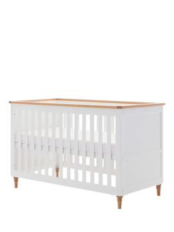 Obaby Orla Cotbed, White/Natural, White/Natural