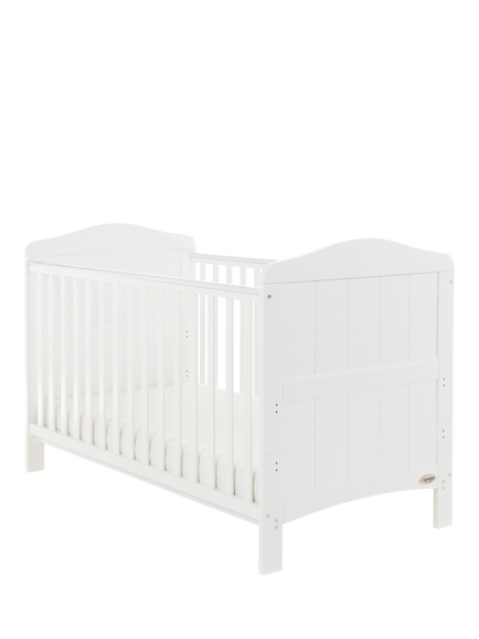 Obaby Whitby Cotbed, White, White