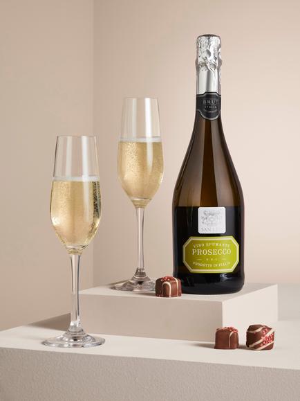 John Lewis Bubbles & Treats Hamper - view 2, Multi