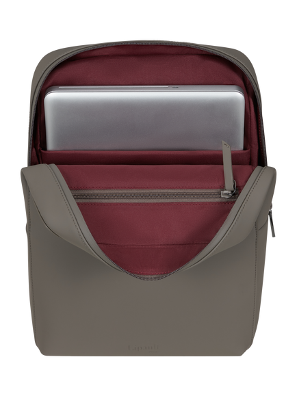 Lipault LOST IN BERLIN Square Backpack, 12L - view 2, Ash Stone