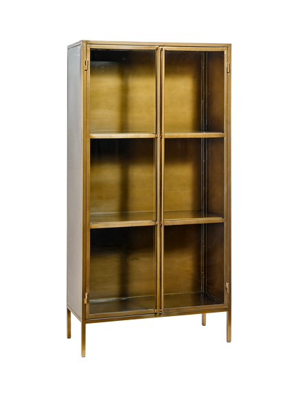 nkuku Ranchi Tall Iron Cabinet, 
