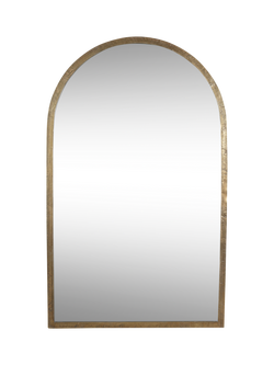 nkuku Murwara Full Length Arched Mirror, Brass, Brass