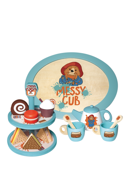 Paddington Bear Wooden Tea Party Play Set - view 2, Multi