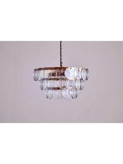nkuku Kagitha Small Glass Chandelier - view 2, 
