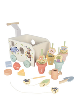 Disney Winnie the Pooh Pull Along Wooden Garden Cart