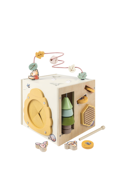 Disney Winnie the Pooh Wooden Activity Cube, Multi