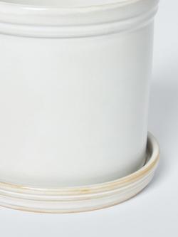 John Lewis Classic Glazed Stoneware Planter, Cream, 15.5cm - view 2, Natural