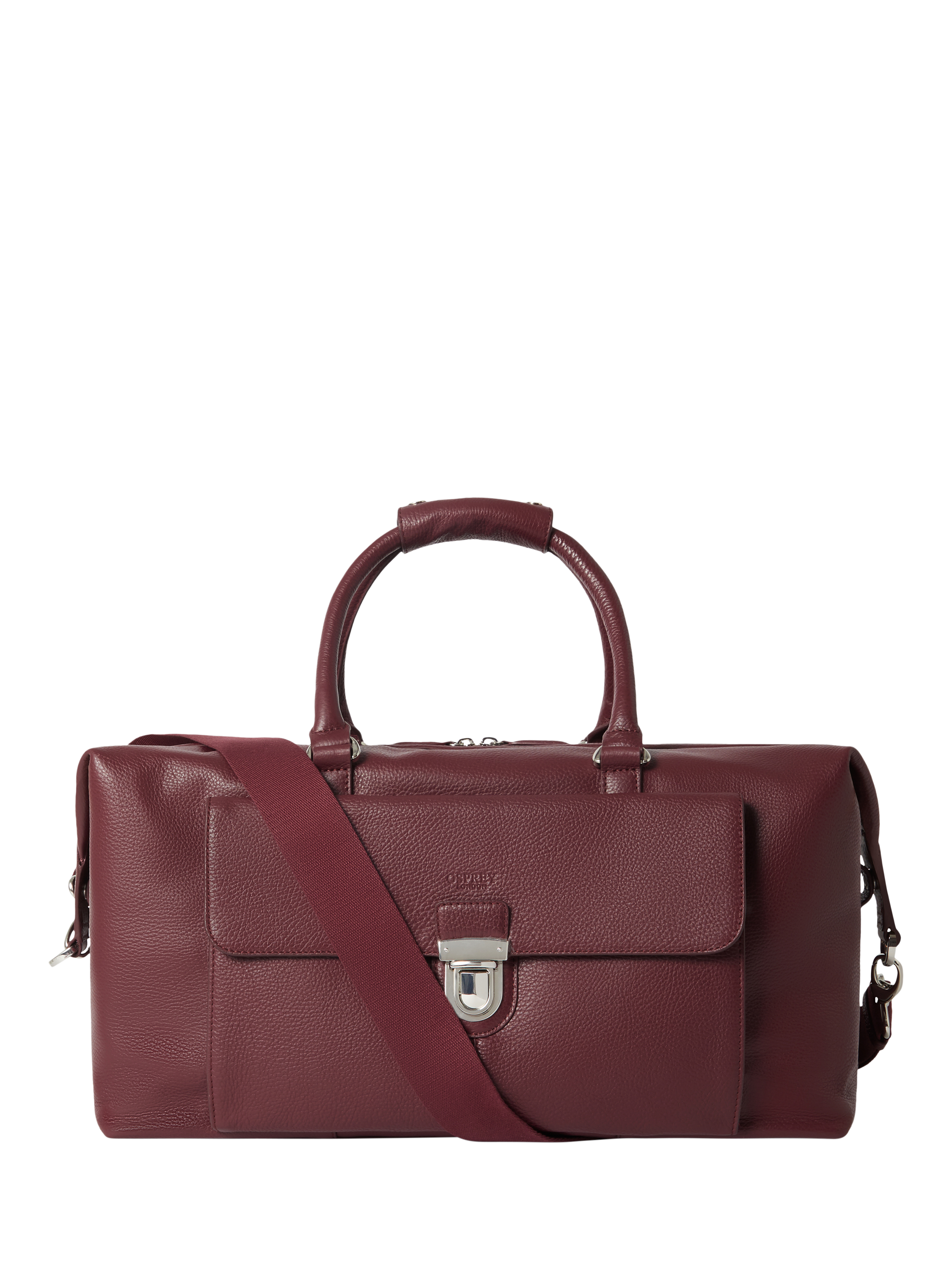 OSPREY LONDON Leather Forest Weekender Bag, Merlot