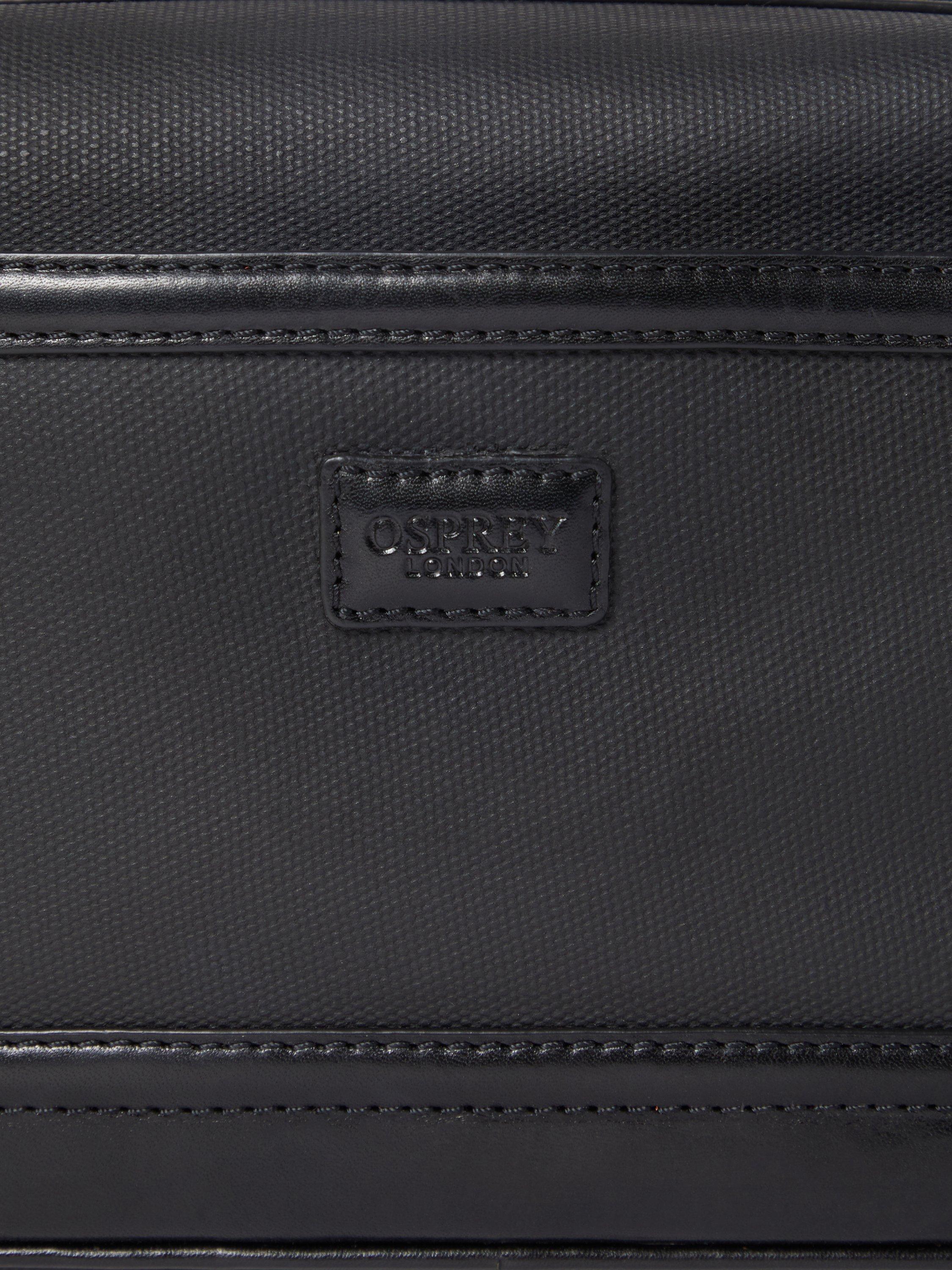 Product image 4 of 5, which shows OSPREY LONDON Frontline Wash Bag, Black