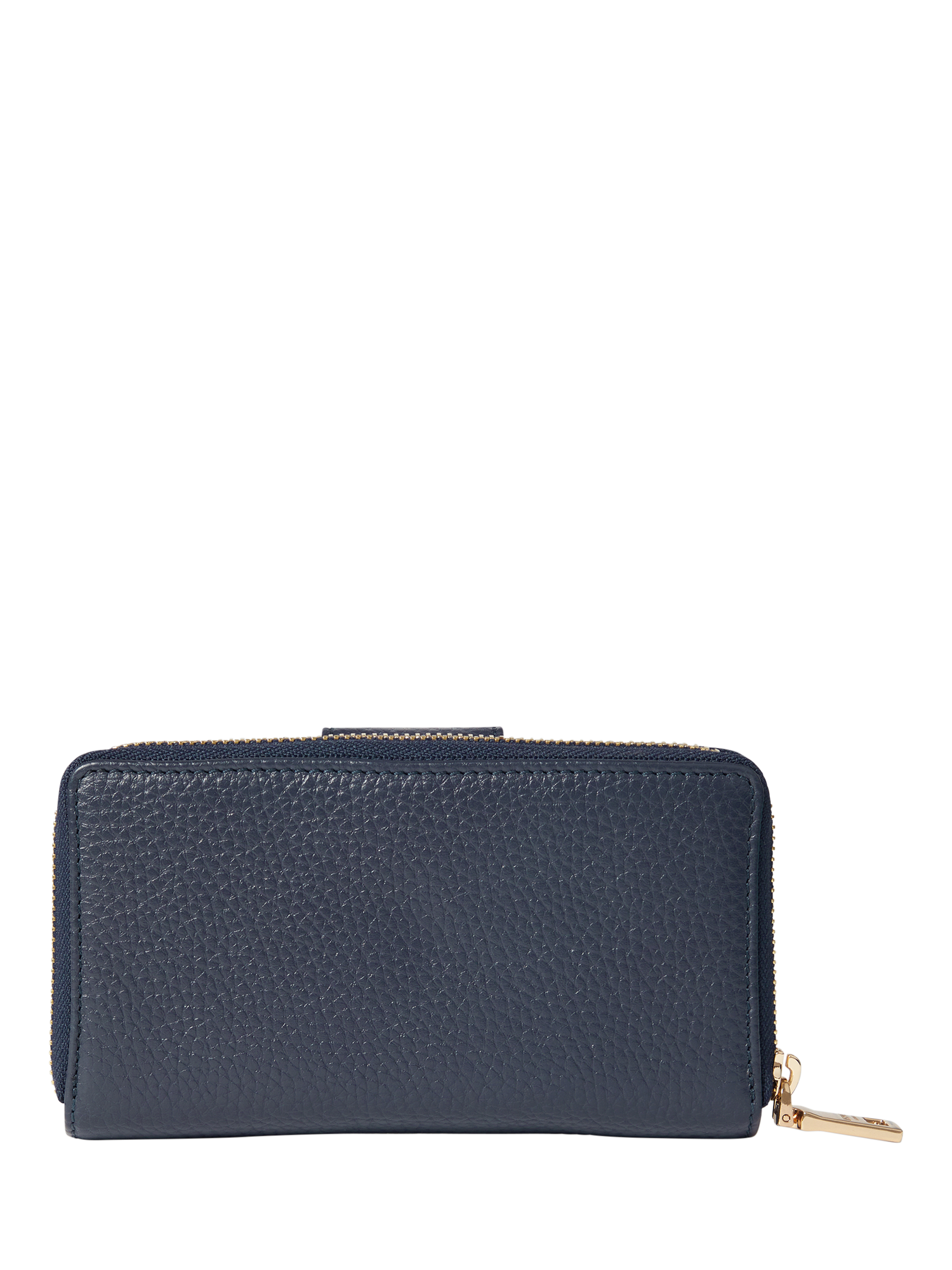 Product image 3 of 5, which shows OSPREY LONDON Core Medium Leather Matinee Purse, Navy