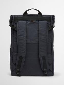 Barbour Transport Fold Over Backpack, Black - view 2, Navy