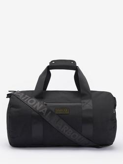 Barbour International Knockhill Essential Holdall Bag, Black, Black