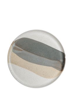 Denby Grain Accent Stoneware Round Serving Platter, 31cm, Multi