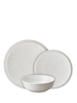 Denby Grain Stoneware Dinnerware Set, 12 Piece, Barley - view 2, Natural