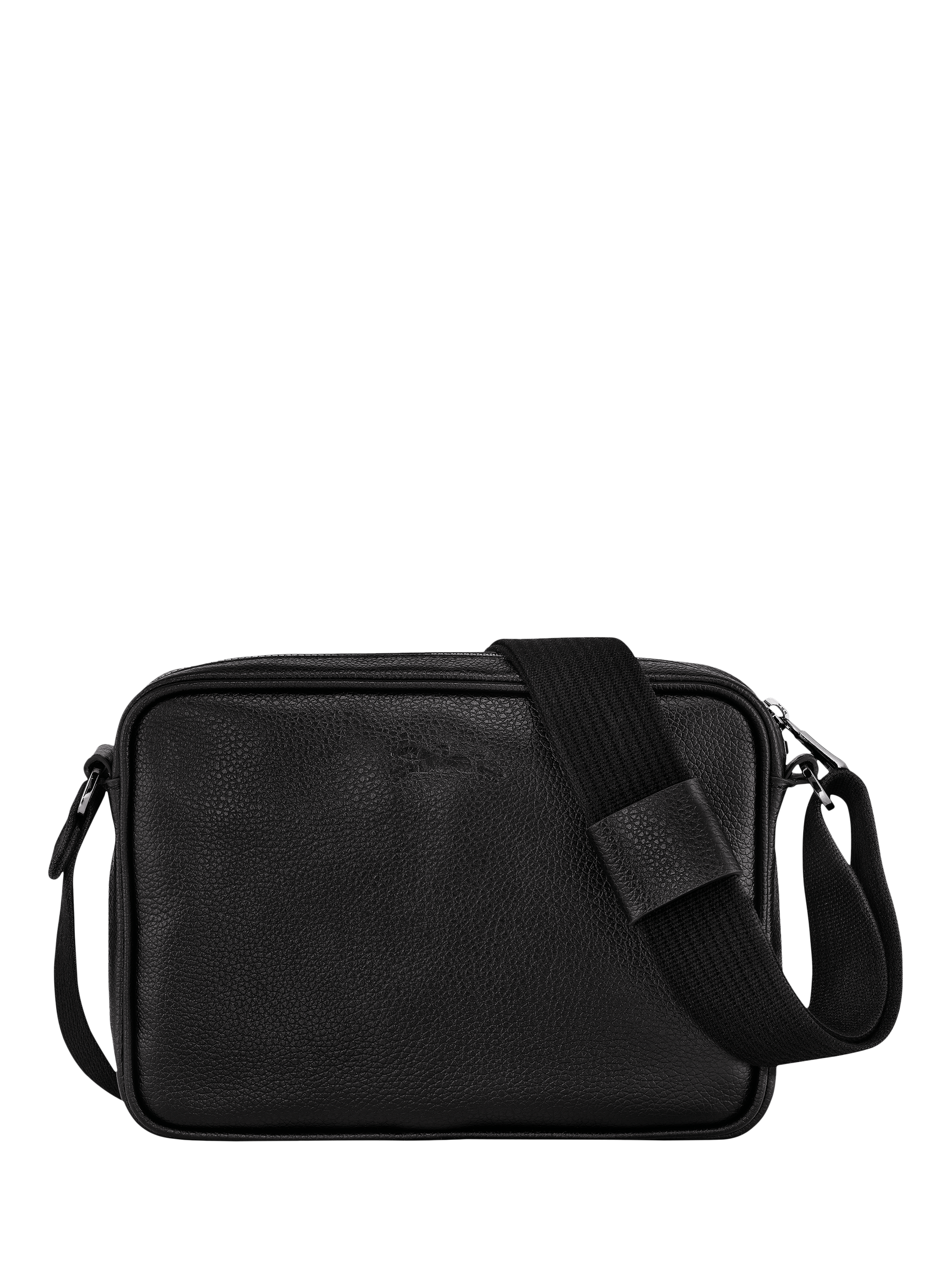 Product image 4 of 5, which shows Longchamp Le Foulonné Leather Camera Bag, Black