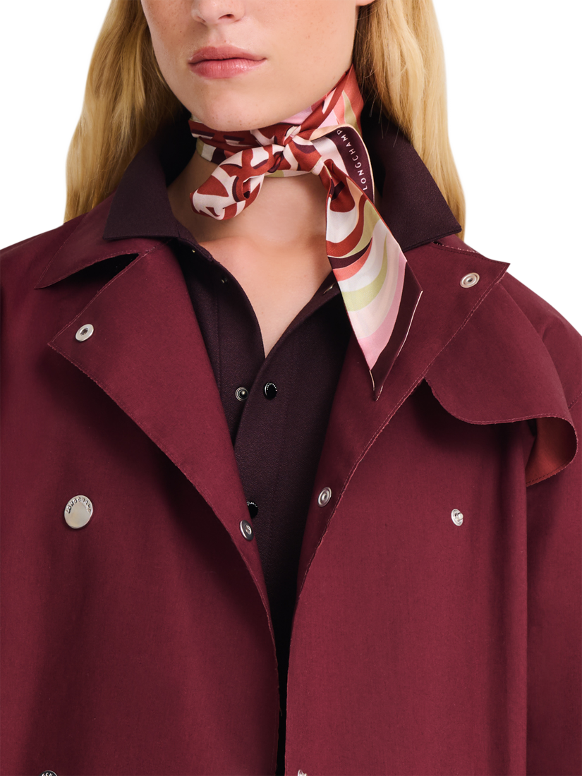 Product image 2 of 2, which shows Longchamp En Pleine Vague Silk Headband, Cognac