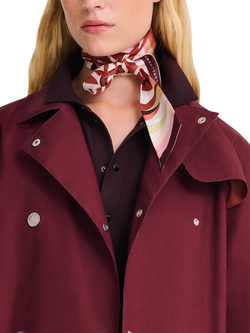 Longchamp En Pleine Vague Silk Headband, Cognac - view 2, Cognac