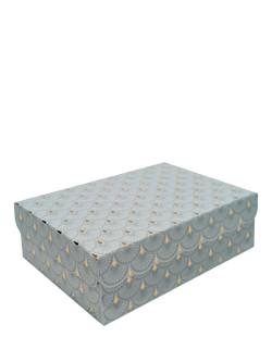 Eleanor Stuart Art Deco Scalloped Gift Box, Light, Light