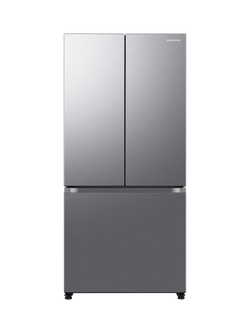 Samsung RF50C510ES9EU Freestanding 80/20 French Fridge Freezer, Refined Inox, Refined Inox