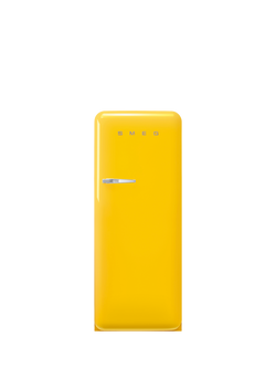 Smeg FAB28RYW6 Freestanding Fridge, Yellow