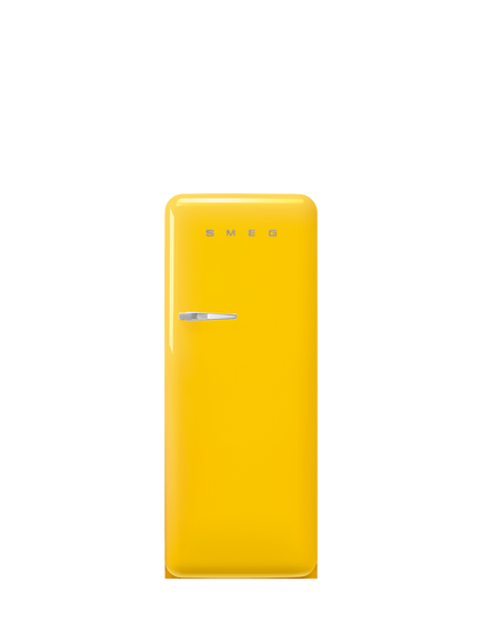 Smeg FAB28RYW6 Freestanding Fridge, Yellow