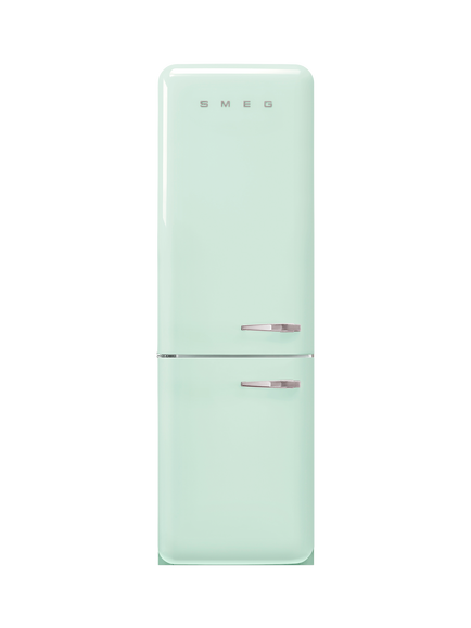 Smeg FAB32LPG6UK Freestanding 70/30 Fridge Freezer, Pastel Green, Pastel Green