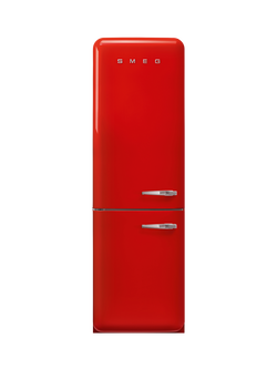 Smeg FAB32LRD6UK Freestanding 70/30 Fridge Freezer, Red, Red