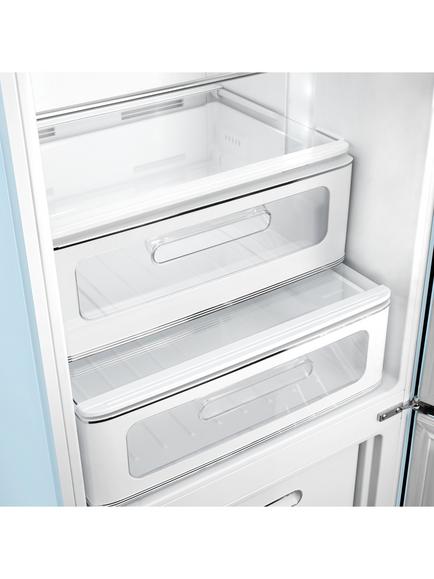 Smeg FAB32RPB6UK Freestanding 70/30 Fridge Freezer - view 2, Pastel Blue