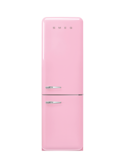Smeg FAB32RPK6UK Freestanding 70/30 Fridge Freezer, Pink