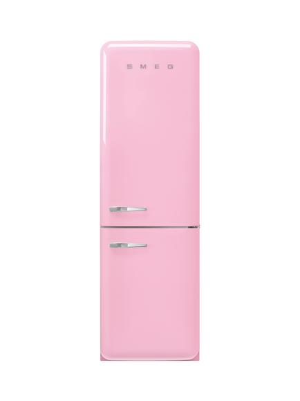 Smeg FAB32RPK6UK Freestanding 70/30 Fridge Freezer, Pink