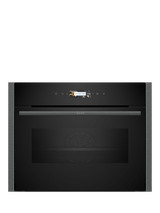 NEFF OUTLET N70 C24MR21G0B Built-in Compact Oven with Microwave Function, Like New, Grey Graphite