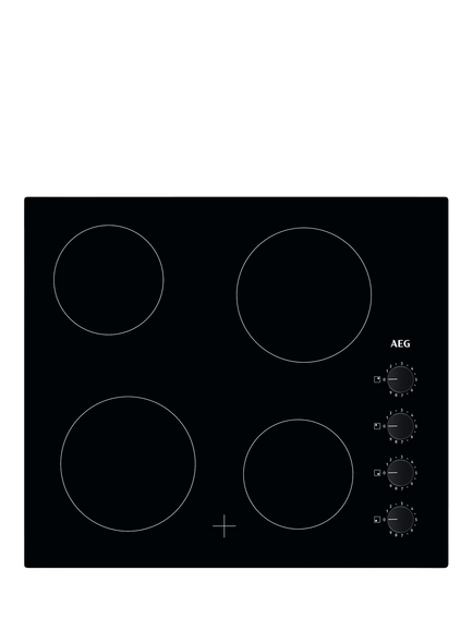 AEG OUTLET HK614000CB Electric Hob, Like New, Black, 