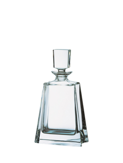 Crystalite Bohemia Boston Medium Crystal Glass Spirits Decanter, 600ml, Clear, Clear