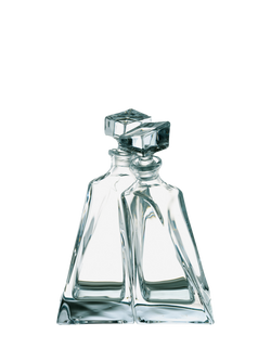 Crystalite Bohemia Lovers Glass Spirits Decanter Set, 550ml, Clear, Clear