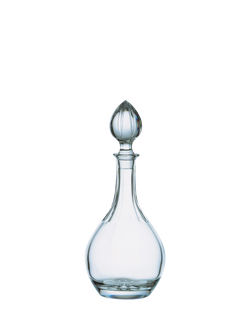 Crystalite Bohemia Plain Crystal Glass Wine Decanter, 1.15L, Clear, Clear