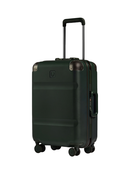 Antler Heritage Stripe 4-Wheel 55cm Cabin Case, 39L, Dark Forest Green